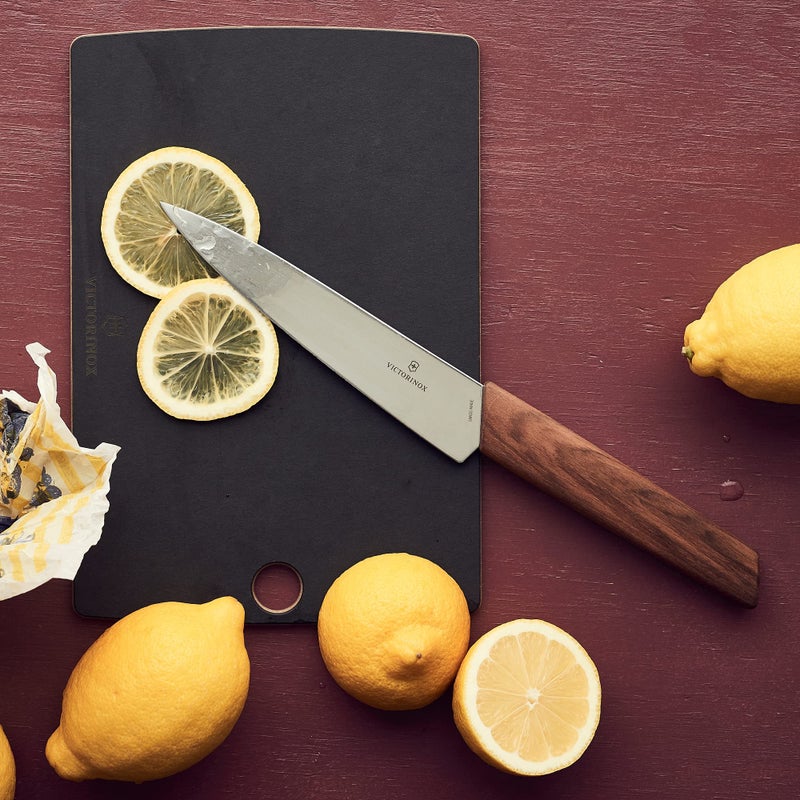 Victorinox Swiss Modern Chef's Knife - Kitchen Knife for Cutting Meat, Fruit & Vegetables - Premium Kitchen Accessories - Walnut Wood Handle, 8.5" - Image 2